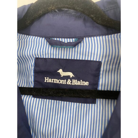 HARMONT & BLAINE ZIP UP NAVY BLUE JACKET SIZE XXL - Picture 4 of 6
